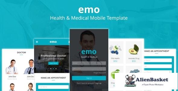 24337 Emo v1.0 - Health & Medical Mobile Template 