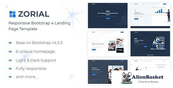 24852 Zorial v1.0 - Landing Page Template 