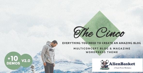 19147 Cinco v1.0 - Multi-Concept Elegant WordPress Blog Theme 