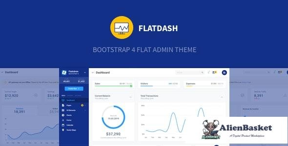 21197 FlatDash v1.0.0 - Bootstrap 4 Flat Admin Theme 