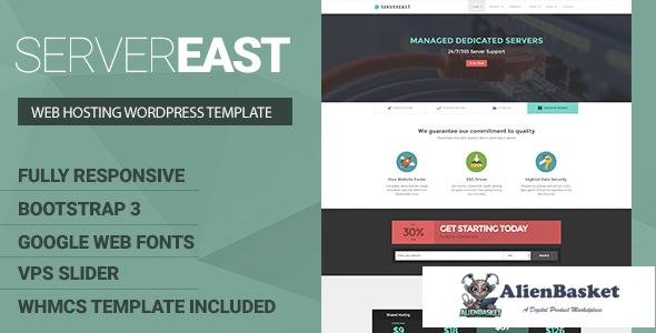 37719 ServerEast v2.0.8 - VPS Hosting Wordpress Theme + WHMCS 