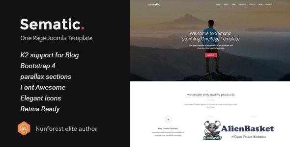 16264 Sematic v2.0 - One Page Joomla Template 