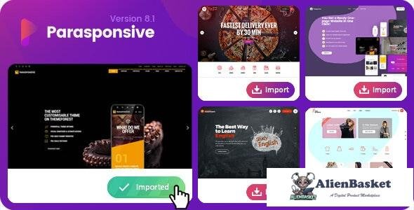 17813 Parasponsive v8.4 - One-page WooCommerce WordPress Parallax 