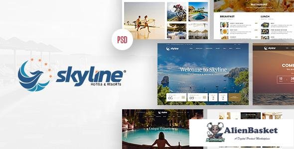 11833 SkyLine - Hotel Booking PSD & Sketch Template 