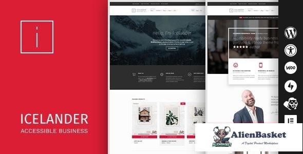 30160 Icelander v1.6.1 - Accessible Business Portfolio & WooCommerce WordPress Theme 