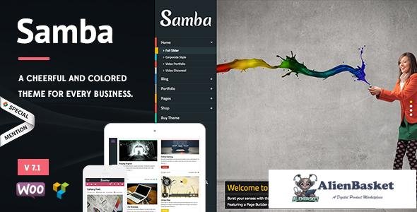 12728 Samba v7.0 - Colored WordPress Theme 