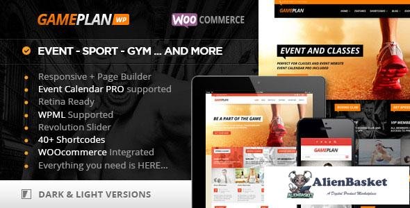 11841 Gameplan v1.5.18 - Event and Gym Fitness Wordpress Theme 