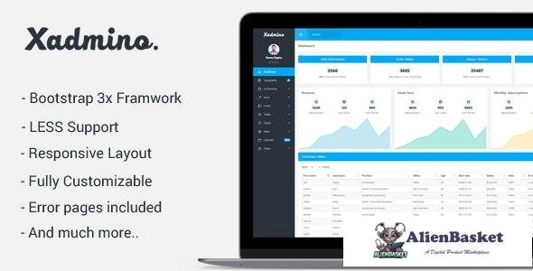 17132 Xadmino v1.0 - Responsive Admin Template 