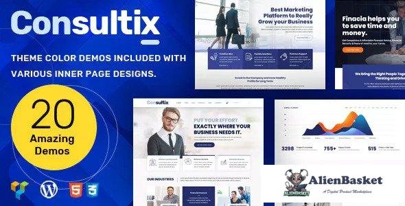 13566 Consultix v1.3.7 - Business Consulting WordPress Theme 