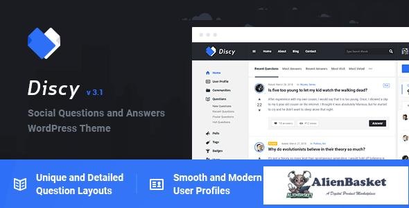 33967 Discy v5.5.2 - Social Questions and Answers WordPress Theme 