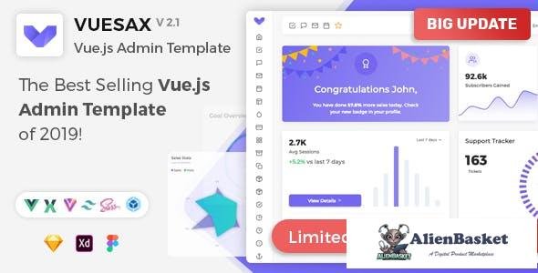 14698 Vuesax Vuejs v2.1.0 - Vuejs Admin Dashboard Template 