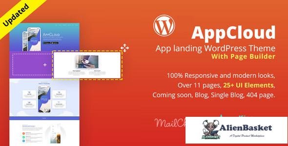 11108 AppCloud v1.0.6 - App Landing WordPress Theme 