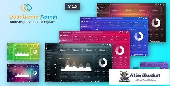 18935 Dashtreme v2.0 - Multipurpose Bootstrap4 Admin Template 