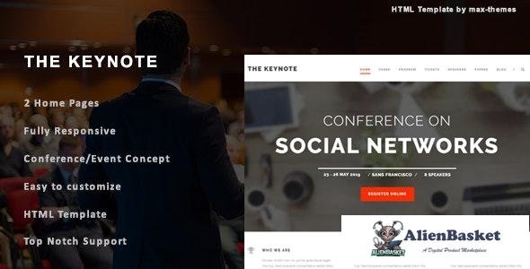 17737 The Keynote v1.0 - Conference/Event HTML Template 