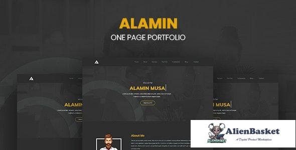 24545 Alamin v1.0 - One Page Portfolio 