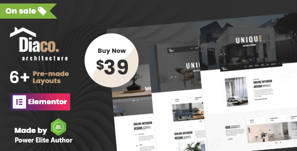 26265 Diaco v1.5 - Architecture & Interior Design Elementor WordPress Theme 