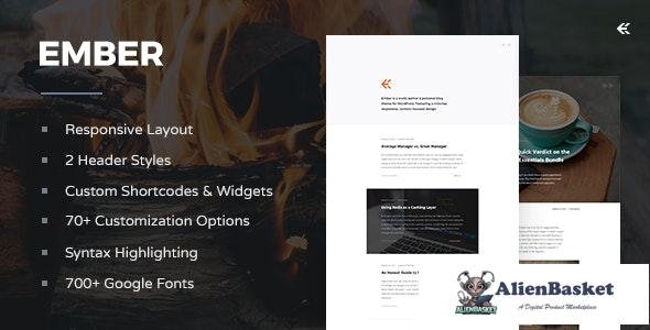 28101 Ember v3.4.0 - Responsive WordPress Blog Theme 