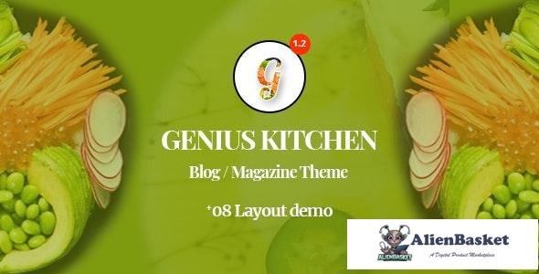 23214 Genius Kitchen v1.5 - News Magazine and Blog Food WordPress Theme 