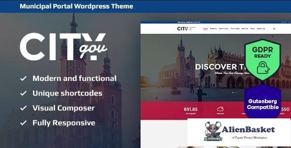 14867 City Government & Municipal Portal v1.9 - WordPress Theme 