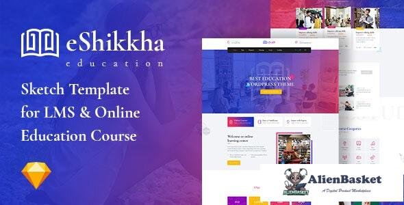 31731 eShikkha v1.0 - LMS and Online Education Sketch Template 
