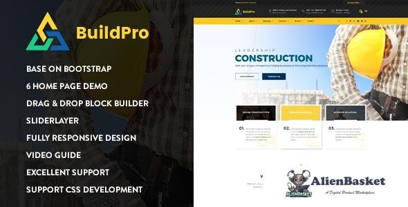 11159 BuildPro - Construction Drupal 8.6 Theme 