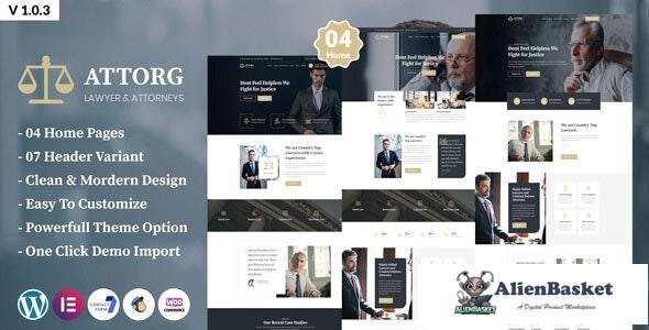 20033 Attorg v1.0.3 - Attorney & Lawyer WordPress Theme 