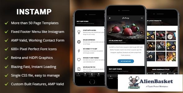 11695 AMP Insta Mobile - Mobile Google AMP Template 