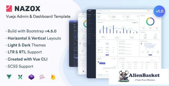 24697 Nazox v1.0 - Vuejs Admin & Dashboard Template 