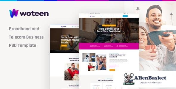 13213 Woteen - Broadband and Telecom Business PSD Template 
