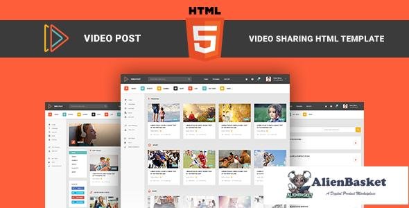 10610 Video Post – Video Sharing HTML Template 