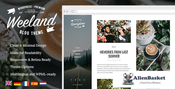 11564 Weeland v1.2.2 - Masonry Lifestyle WordPress Blog Theme 