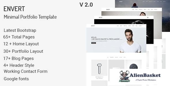 26989 Envert v2.0 - Minimal Portfolio Template 