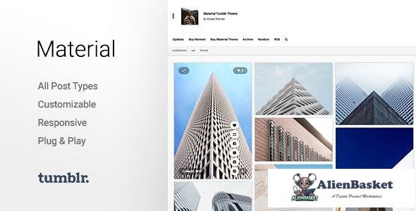 19668 Material v2.2.2 - Responsive, Full Width, Grid Tumblr Theme for Photographers 
