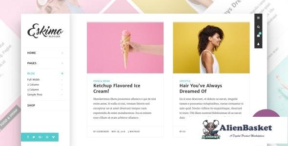 21846 Eskimo v1.7 - Minimal Personal WordPress Blog & Shop Theme 