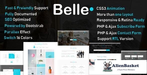 24648 Belle v1.0 - One Page HTML Template + RTL 