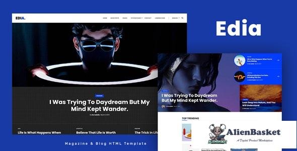 27704 Edia v1.0 - Blog and Magazine HTML Template 