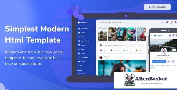 23129 Simplest v1.0 - Online Community HTML Template 