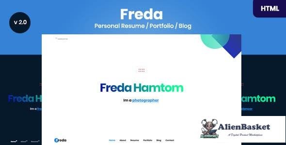 16792 Freda v2.0 - Personal Resume / Portfolio / Blog / HTML Template 