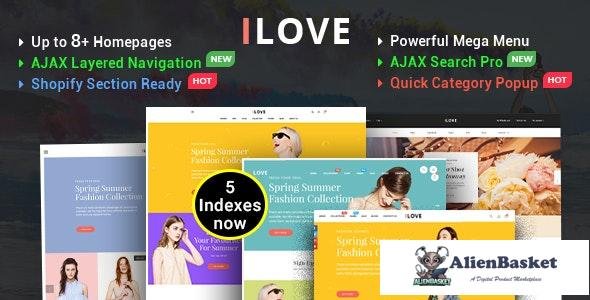 15801 iLove - Highly Creative Responsive Shopify Theme (Sections Drag & Drop Ready) 