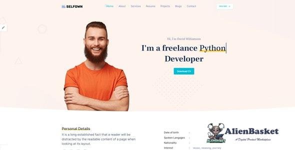31327 Selfown v1.0 - Personal Portfolio Bootstrap 5 Template 
