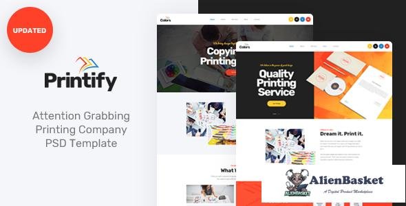 12681 Printify - Attention Grabbing Printing Company PSD Template 