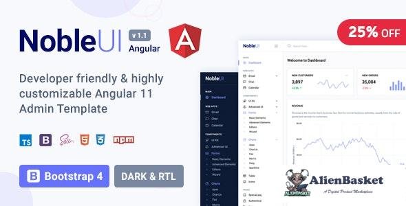 27869 NobleUI v1.1 - Angular 11+ Admin Template 