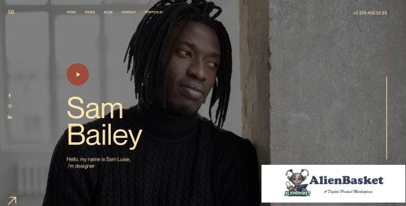 25884 SamBailey v1.0 - Personal CV/Resume Figma Template 