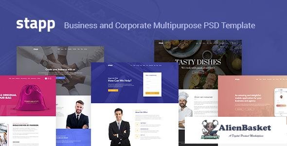 11677 Stapp – Business Multipurpose PSD Template 