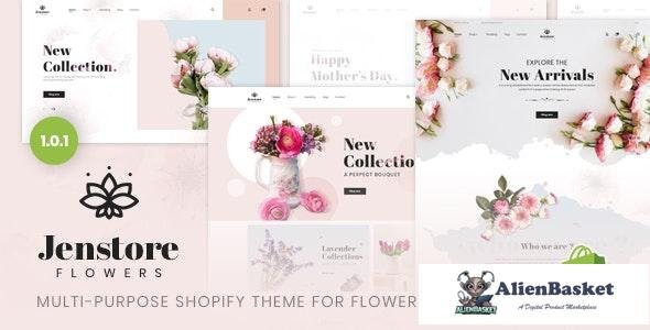 23761 JenStore v1.0 - Multi-Purpose Shopify Theme for Flower Store 