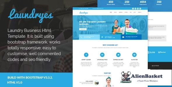 20964 Laundryes v1.0 - Laundry Business Html Template 