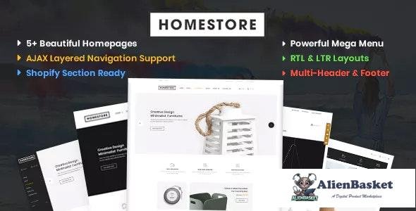 15802 HomeStore v1.0 - Modern, Minimal & Multipurpose Shopify Theme with Sections 