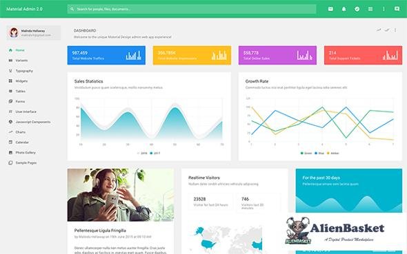 14188 Material Admin v2.6.1 - Responsive Admin Theme 