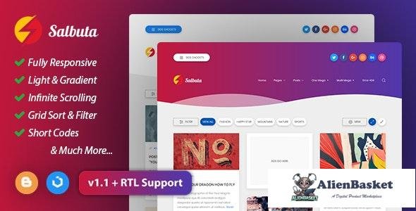 18295 Salbuta v1.1 - Blog & Personal Responsive Blogger Theme 