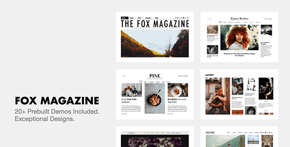 30468 The Fox v4.7.2 - Minimal WordPress Blog Magazine Theme 